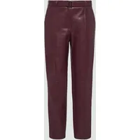 S.Oliver - Regular: Cigarette Pants aus Lederimitat, Damen, rot,