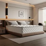 Aiibot Matratze 80x200 cm, orthopädische 7-Zonen Federkernmatratze 80x200 Matratzen Höhe 22cm, Federkernmatratze mit Spannbettlaken