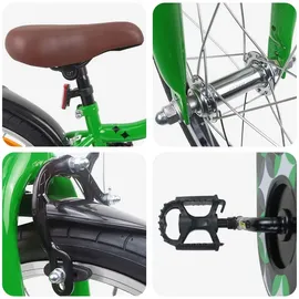 vidaXL Kinderfahrrad 18 Zoll Farbe grün