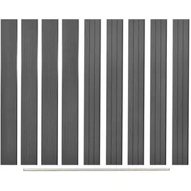 vidaXL Zaunlatte 170 x 2740 cm Grau/WPC