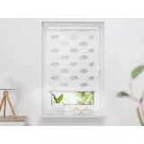 K-HOME Doppelrollo Trapez 45 x 150 cm weiß