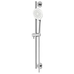 Steinberg Serie 340 Brausegarnitur 3401601 Stange 600mm, mit Handbrause 3-fach verstellbar, Brauseschlauch, chrom