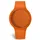 H2X Herren Uhrenarmband UO1 - Orangefarbenes Kunststoff-Armband, 45 mm, Schnalle, Unisex, Casual