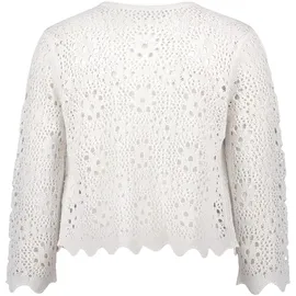Betty Barclay Strickjacke mit Ajourmuster Offwhite 40