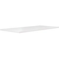 Forte Tischsystem: Tischplatte aus Holzwerkstoff in Weiß Matt, 180