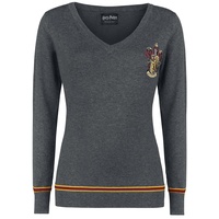 Harry Potter Strickpullover - Gryffindor - S bis XL - für Damen - Größe XL - grau meliert  - EMP exklusives Merchandise! - XL