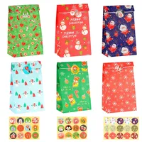 CHEPULA Papiertüten Weihnachten, Adventskalender Zum Befüllen, 24 Stück Klein Weihnachtstüten, Weihnachts Geschenktüten, Adventstüten zum Befüllen, Bunt Papier Geschenk Tüten zum Befüllen für Kinder