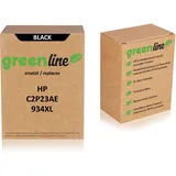 greenline ersetzt HP C2P23AE / 934XL Tintenpatrone, schwarz