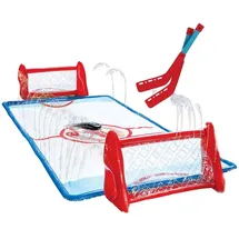 wham-o Slip N Slide Wasser-Kniehockey-Set mit 2 aufblasbaren Toren, 2 Schlägern und 1 Puck für Garten und Rasen