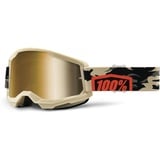 100% Strata 2 Goggle - Spiegelglas Sportbrille, | Kombat Motocross Brille,