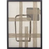 Bloomingville DAHEIM Wandbild 50 x 70 cm Bie Baumwolle Braun