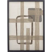 Bloomingville DAHEIM Wandbild 50 x 70 cm Bie Baumwolle Braun