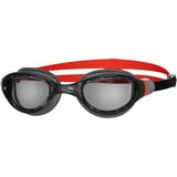 Zoggs Phantom Curve 2.0 Schwimmbrille, Black/Red/Smoke, Einheitsgröße