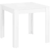 Mid.you Esstisch Lynn, Weiß Hochglanz, Holzwerkstoff, Uni, quadratisch, Wange, 75x80x80 cm, gastro- und objekttauglich, in verschiedenen Größen erhältlich, Esszimmer, Tische, Esstische, Esstische quadratisch