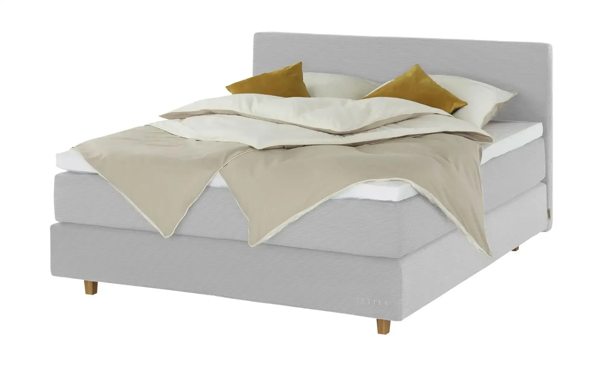 Jette Home Boxspringbett  Jette Flex , grau , Maße (cm): B: 145 H: 120,5