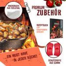 Kesser Gusseisen Grillpfanne 30 cm