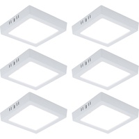 V-Tac LED Aufbaupanel Deckenlampe Deckenleuchte Wohnzimmerlampe Flurleuchte, Kunststoff weiß