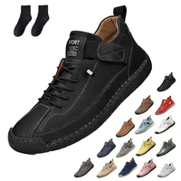 Bulnire Wasserdichter Barfuss Schuhe, barfußschuhe Leder Damen, tützende Sneakers, Ergonomischer Orthopädische Schuhe (Schwarz, Erwachsene, 39, Numerisch, EU Schuhgrößensystem, M) - 39 EU