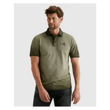 PME Legend Poloshirt PME LEGEND, Herren, Gr. XXL, grün (thyme), Piqué, Obermaterial: 100% Baumwolle, meliert, normal normal, ohne Ausschnitt, Shirts, mit Logo Stickerei