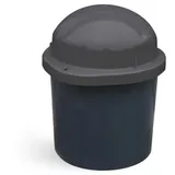 KUEFA Müllsackständer DUO Mini, 30L Mülleimer, Universaltonne, UV-Stabil, 30 Liter grau