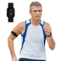 AsVIVA Herzfrequenz-Armband AWS01 Herzfrequenzmesser Armband per Bluetooth & Sensor LED