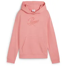 Puma Essentials Script French Terry Hoodie Mädchen 18 pink fruit 140
