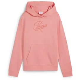 Puma Essentials Script French Terry Hoodie Mädchen 18 pink fruit 140