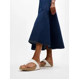 FitFlop Lulu Leder Flip-Flops Weiß 39