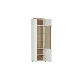 Möbel Kraft Vitrine 59 x 36 x 199 cm Weiß