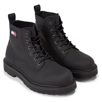 Tommy Jeans Schnürboots »TJM RUBERIZED LACE UP Boot mit seitlicher Logoflagge