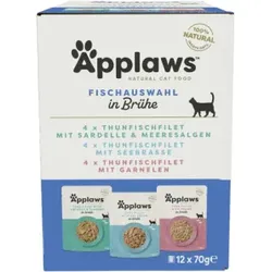 Applaws - Multipack Fischbrühe Auswahl - 12x70g