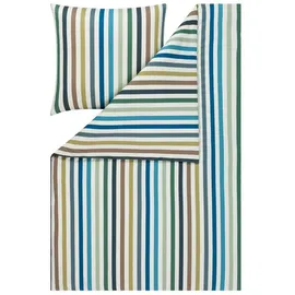 Estella Mako Interlock Jersey Bettwäsche Tavaro grün 1 Bettbezug 135 x 200 cm + 1 Kissenbezug 80 x 80 cm