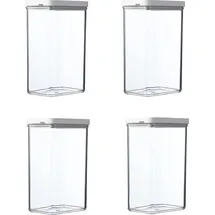 Mepal | Omnia Vorratsdosen-Set | rechteckig 2000 ml Nordic White | ideale Aufbewahrungslösung | langlebiges Design