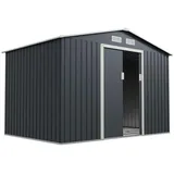 Juskys Geräteschuppen XL 2,77 x 1,91 m anthrazit