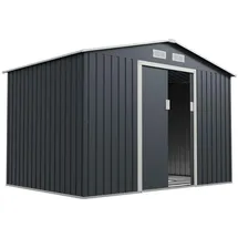 Juskys Geräteschuppen XL 2,77 x 1,91 m anthrazit