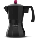 TAURUS ALPATEC Taurus Black Moments Kaffeemaschine KCP9009I Schwarz Aluminium 9 Tassen)