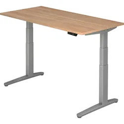 bümö elektrisch höhenverstellbarer Schreibtisch 160x80 cm mit Memory-Steuerung - Design Schreibtisch höhenverstellbar elektrisch, elektrischer