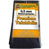 Aquagart Teichfolie PVC 19m x 2m 0,5mm Schwarz Folie für den Gartenteich