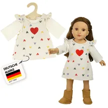 Heless Puppenkleidung Herz-Konfetti Beige (1530)