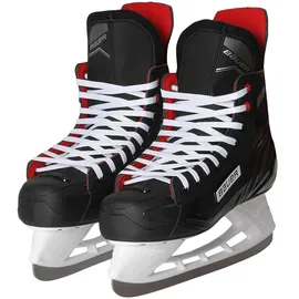 Bauer Speed Skate Eishockeyschlittschuhe Kinder schwarz-weiss-rot-silber 37.5