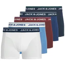 JACK & JONES JACBRANCO SOLID TRUNKS 5er Pack Blau / Pink XL