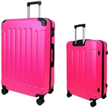 MTB Koffer Koffer Reisekoffer ABS Trolley 4 Zwillingsrollen M/L/XL oder Set rosa