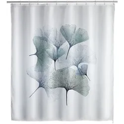 Wenko Anti-Schimmel Duschvorhang »Ginko« Textil 180 x 200 cm, 180x200 cm