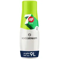 Sodastream Sirup 7UP Zero Zucker - 1x Flasche ergibt 9 Liter Fertiggetränk, Sekundenschnell zubereitet und immer frisch, 440 ml