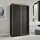 masseno Schwebetürenschrank NISSE 120 x 205 x 60 cm Schwarz