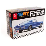 Round2 AMT, Round 2, Modellbausatz im Maßstab 1:25, 1967 Ford Mustang GT Fastback, chromfarben (AMT1241)