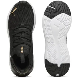 Puma Softride Symmetry Fuzion WN's, Weiblich Straßen-Laufschuh, PUMA Black-PUMA Gold,