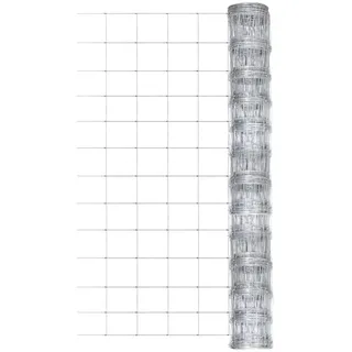 vidaXL Gartenzaun Verzinkter Stahl 50x1,25 m Silbern