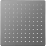 Aloni Regendusche Kopfbrause Quadrat grau gebürstet 30 x 30 cm