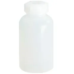 HÜnersdorff Weithalsflasche Gesamt-H.120mm Gesamt-D.64mm PE (LDPE) naturfarben Inh.250ml